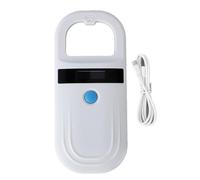 Pet Microchip Reader Scanner for EMID FDX B, Portable Animal Chip ID Microchip Scanner with Display, 1000 Records Rechargeable Animal Chip ID Reader for Dog Cat (Style1 (Willow Wood))