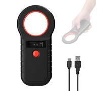 Pet Microchip Reader Scanner Wireless RFID Handheld Rechargeable Animal Tags with OLED Display Support EMID FDX-B ISO11784 85 128 Data Storage for Management Livestock Wildlife Identification