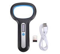 Pet Microchip Scanner Animal Tag Reader 2.4G 134.2Khz 125Khz for Chickens Ducks Cattle Sheep Pigs Cats Dogs Frequency Identification (Black)