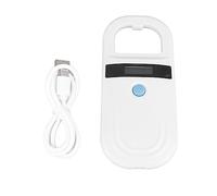 Pet Microchip Scanner High Brightness Display Fast Scanning Rechargeable Portable Lightweight Reader for Animal Management Farm Railway Inspection ABS Material USB Cable Included