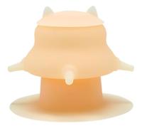 Pet Milk Feeder, Silicone Multi-Spout Design with Suction Base, Cat Shaped Pet Feeding Bowl, 5.3 x 4.3 in, for Pets
