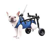 Pet Mobility Aid Wheelchair - Custom - Fit for Dogs, Shock - Absorbing Wheels & Secure Straps, Ideal for Aging/Rear - Leg - Impaired Pets(S)