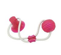 Pet Molar Bite Toy-Interactive Puppy Traction Toy,Teeth Cleaning Training Toy,Dog Elastic Suction Cup Tug Toy,with Fo