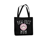 Pet Mum Tote /Shopping Bag - Paw-fect Mum (Black)