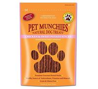 PET MUNCH - Pet Munchies 100% Natural Chicken & Sweet Potato Dental Sticks - 90g