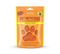Pet Munchies Chicken Chips Dog Treats, Premium Dog Chews with Natural Real Meat, Low in Fat and High in Protein 100g (Pack of 8)