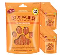 Pet Munchies Chicken Strips Dog Treats Bumper Pack, Dog Chews with Natural Real Meat, Low in Fat and High in Protein (18 x 90g)