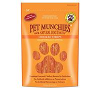 Pet Munchies Chicken Strips Dog Treats, Premium Dog Chews with Natural Real Meat, Low in Fat and High in Protein 90g (Pack of 8)