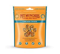 Pet Munchies Chicken Twists Dog Treats, Value Pack Grain Free Dental Sticks with Natural Real Meat, Low in Fat and High in Protein 290g (Pack of 3)