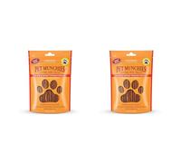Pet Munchies Duck and Sweet Potato Dog Treats, Healthy Grain Free Dental Sticks with Natural Real Meat 90g (Pack of 2)
