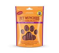 Pet Munchies Duck Strips Dog Treats, Premium Natural Grain Free Dog Chews Made With Real Meat, Low in Fat and High in Protein 90g