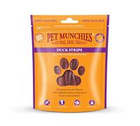Pet Munchies Duck Strips Dog Treats, Value Pack Dog Chews with Natural Real Meat, Grain Free, Low in Fat and High in Protein 320g