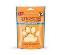 Pet Munchies Ocean White Fish Dog Treats, Healthy Dog Chews with Natural Real Meat, Low in Fat and High in Protein 100g