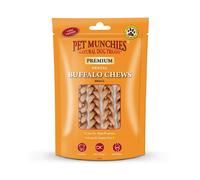 Pet Munchies Small Buffalo Dental Chews, Healthy, Natural and Long-Las