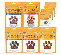 Pet Munchies Training Treats Bundle for Dogs, Multipack with Chicken, Duck, Venison, Sushi, Wild Salmon, Natural Real Meat Dog Treats (20 x 50g)