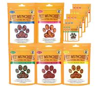 Pet Munchies Training Treats Bundle for Dogs, Multipack with Chicken, Duck, Venison, Sushi, Wild Salmon, Natural Real Meat Dog Treats (20 x