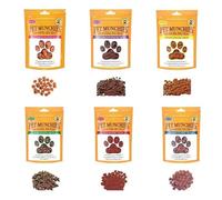 Pet Munchies Training Treats Mixed Pack of 12-Chicken, Chicken & Liver Sushi, Duck,Venison, Wild Salmon All 6 Varieties in 1 Bundle