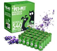 PET N PET 540 Count Biodegradable Poo Bags Dogs USDA Certified 41 percent Biobased 36 Thick Dog Poop Bags Rolls 9x13 Leak-Proof Green Scented