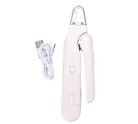 Pet Nail Clipper Grinder 2 in 1 Rechargeable with LED Lights (White) | Dual LED Quick Finder, Low Noise <50dB, 200mAh USB Rechargeable, Cut Grind Switch
