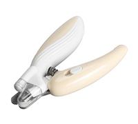 Pet Nail Clipper Led Light Pet Claw Trimmer Stainless Steel Safety Dog Nail Clipper Ergonomic Handle Nail Clipper Trimmer Beige Trimmers Suitable for Most Pets (blanquecino)
