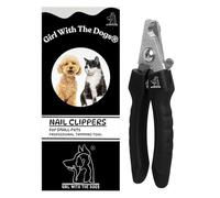 Pet Nail Clippers by Girl With The Dogs, Nail Clippers for Grooming and Claw Care for Cats/Dogs (Small)