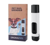 Pet Nail Clippers - Silent Electric Nail Clippers | Digital Display 6 Speed USB Rechargeable | For Dogs Cats Puppies Small Medium Large Double LED Light, 17.2x3