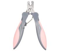 Pet Nail Clippers Stainless Steel Trimmers Scissors Large Size Ergonomic Design Safe Sharp Tip Non Slip Handle for Dogs Cats Pink Color 6.2 Inch
