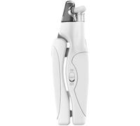 Pet Nail Clippers with Light, Rechargeable LED Pet Nails Clipper for Dogs and Cats, Dog Nail Clippers with Light, Half Moon Cuts, Hidden File and Safety Lock for Home Grooming