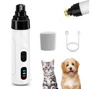 Pet Nail Grinder for Dogs,Silent Groom Pro Dog Nails,USB Rechargeable Electric Pet Clippers with Three Interchangeable Ports,3 Speeds Paws Grooming Smoothing Tool for Cat, Puppy