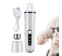 Pet Nail Grinder - Silent Groom Pro Dog and Cat Nail Trimmer | Usb Charging Claw Care Tool, with Led Light and Replacement Grinding Heads for Home Bathroom Shelter Camping