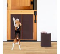 Pet Nail Self Adhesive Replacement Emery Paper Fits Most Dog Scratch Pad Cat Litter Box DIY on The Places Where Pets Like to Scratch Alternatives to Cat and Dog Nail Clippers (10in*13ft, Brown)