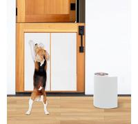 Pet Nail Self Adhesive Replacement Emery Paper Fits Most Dog Scratch Pad Cat Litter Box DIY on The Places Where Pets Like to Scratch Alternatives to Cat and Dog Nail Clippers (10in*13ft, White)