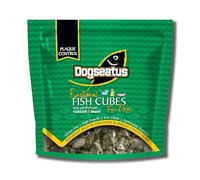Pet Natural Dogseatus Fish Skin Cubes Teeth Cleaning with Seaweed, Peppermint & Parsley 100% Natural, Omega 3 & Collagen Long-Lasting Rawhide Alternative 500g