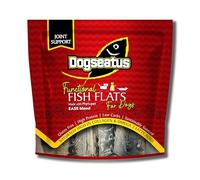 Pet Natural Dogseatus Fish Skin Flats Joint Support with Turmeric, Scutellaria & Boswellia 100% Natural, Omega 3 & Collagen Rich Chews Long-Lasting Rawhide Alternative 500g
