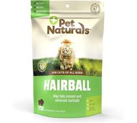 Pet Naturals Hairball - 30 Chicken-Flavored Chews - Cat Supplements & Vitamins for Hairball Control and Digestive Support, Contains No Corn or Wheat