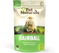 Pet Naturals Hairball for Cats with Omega 3, Chicken Flavor, 160 Chews - Can Help Eliminate Hairballs and Manage Excess Shedding - No Corn or Wheat