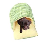 Pet Nest | Soft Plaid Kitten Sleeping Nest Removable Pet Cave Bed | Portable Warm Pet Bag Lavab Sleeping Supplies