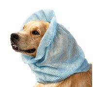 Pet Net Head Wrap Protector, S/L Puppy Mesh Ear Muffs, Pet Breathable Ear Covers Adjustable Wrapped Protection Cap For Protection, For Grooming Cat Cocker Spaniel Cavalier Basset