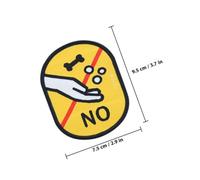 Pet No Feeding Warning Patch for Leash Harness Fabric