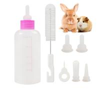 Pet Nurse Bottles - 7pcs Kitten Feeder Set, Bottle with Extra Nipples | Soft Feeding Bottle Kit for Small Cats, Puppies, Pets