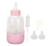Pet Nursing Bottle Kit, 100ml Silicone Nipple for Newborn Kittens | Soft Silicone Nipple Kitten Feeding Scene Clear Scale Control Complete Nurser Set Brush And Hole Opener For Newborn