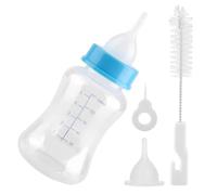 Pet Nursing Feeder - 150ml Puppy Milk Bottle Set, Soft Nipple Feediing Kit | Anti Choking Feeding Solution