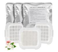 Pet Odor Eliminator, 3-Pack Cat Toilet Odour Remover Effective Deodorant Cat Litter Deodorizer Automatic Cat Litter Box Deodorant Gel Odor Control for Self-Cleaning Cat Litter Box, 2.0 Version