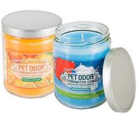 Pet Odor Specialty Pet Products Exterminator, 13 Ounce Orange Lemon Splash Jar Candle and 13 Ounce Clothesline Fresh Jar Candle