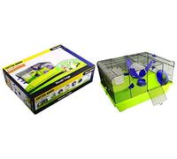 Pet One Critter Manor Mouse Wire Cage (50x36.5x29cm) Purple Green, One Size