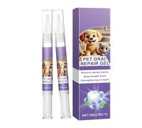 Pet Oral Repair Gel For Dogs - 2X Pet Breath Freshener Gel - Natural Pet Oral Brightening Gel, Pet Oral Restorative Gel 6ml For Dog Cat