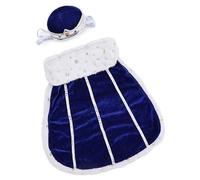 Pet Outfit Set with Crown Hat Breathable Dog Costume Cosplay Accessory for Festival Event Halloween Supply Pet Costume for Halloween