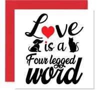 Pet Owner Card, Love Is a Four-Legged Word