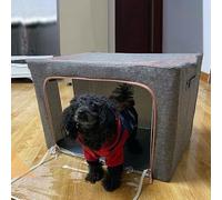 Pet Oxygen Therapy Chamber for Veterinary Clinics and Home Use - Breathable ICU Cage for Puppies and Kittens