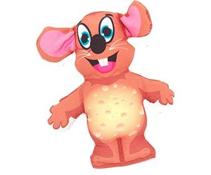 Pet Palace Cheesy Mouse, the cheerful cheddar-hunting super strong catnip toy for cats